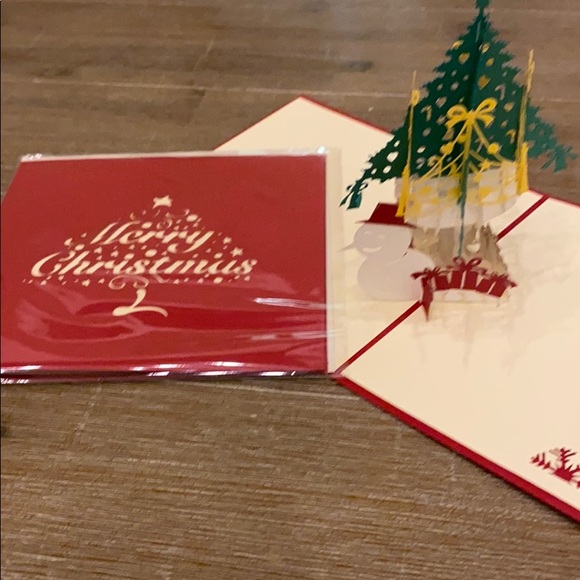 NWT pop up laser cut greeting card Christmas Tree - Picture 4 of 4